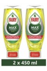 FAIRY DuoPack MAX Power 2x450ml Lemon