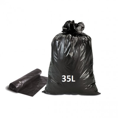 Worki na śmieci Czarne 35L...